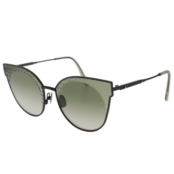 BOTTEGAVENETA Intrecciato sunglasses Brown metallic/plastic unisex main image 6